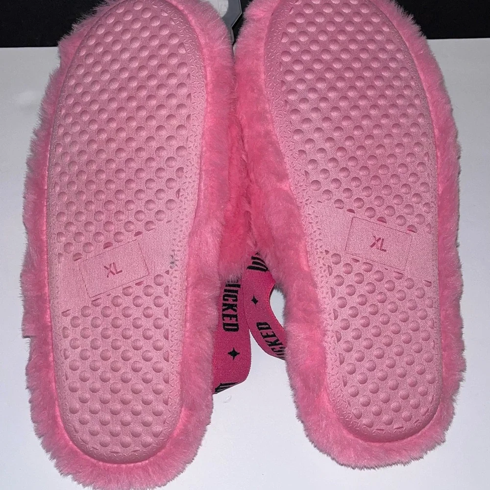 Katie Kime x Wicked Pink Fuzzy Slippers